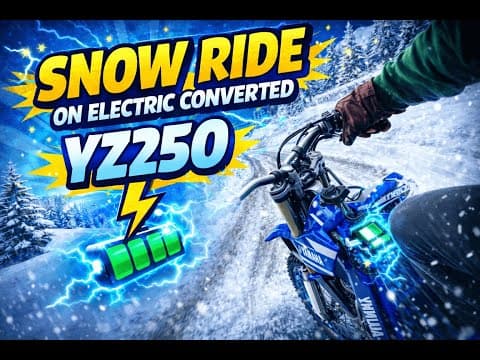 Snow ride on electric converted yz250